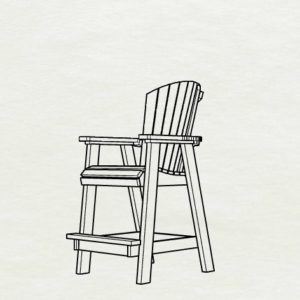 #8527 - Fanback Dining Chair (27" seat height)